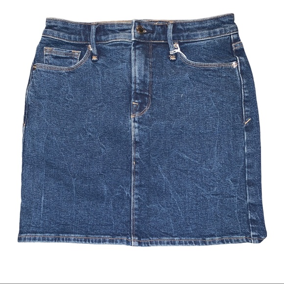 NWT! GOOD AMERICAN The Denim Classic Mini Skirt - Picture 10 of 16